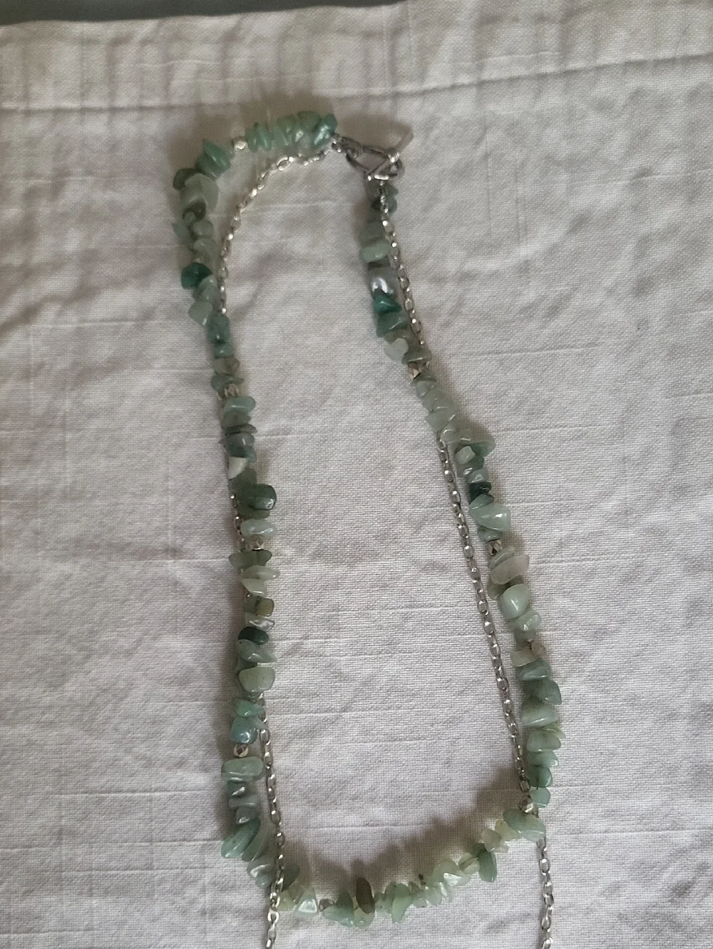 Geniune Green Jade Gemstone Necklace - Picture 8 of 8